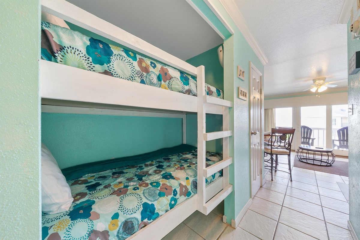 Across the hall - true twin bunks