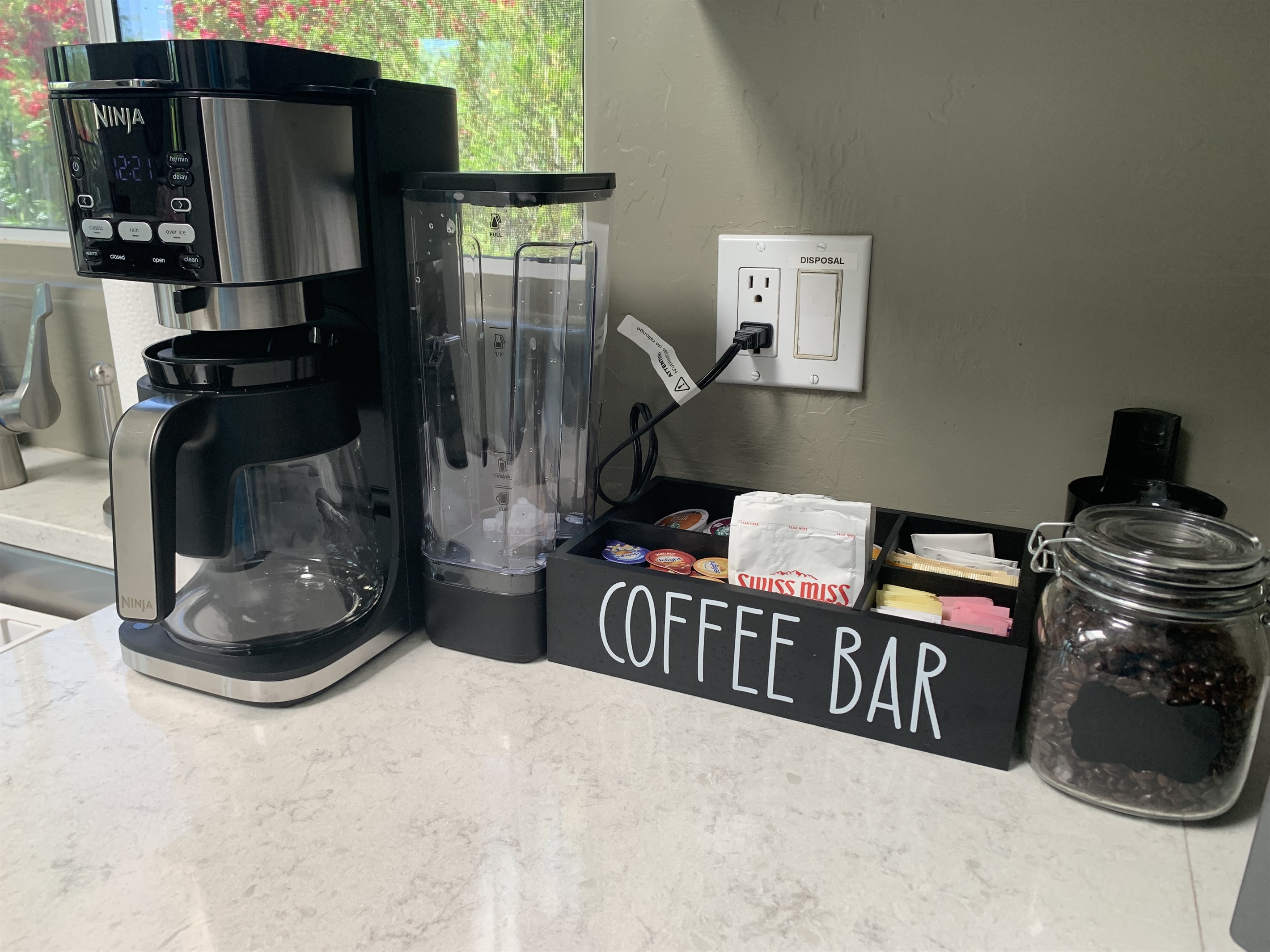 For all you coffee lovers we provide a dual function coffee maker so you can brew a single cup or a whole pot. We even provide a starter supply of coffee beans, pods, creamers and sweeteners.