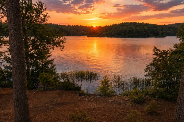 Sunset at the Lake. 