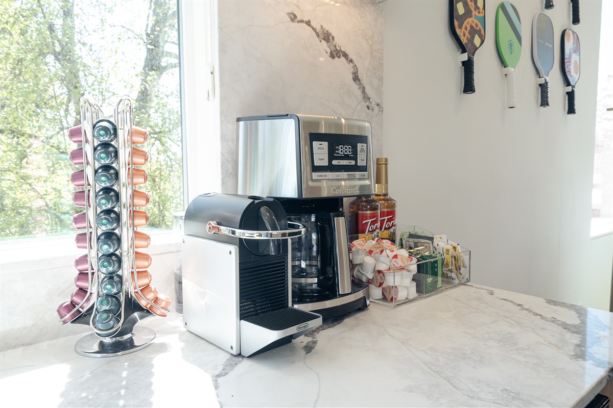 It wouldn't be Seattle without amazing coffee! While we recommend all of our guests visit our favorite coffee shops, sometimes you need something before heading out. Enjoy a Nespresso on us!