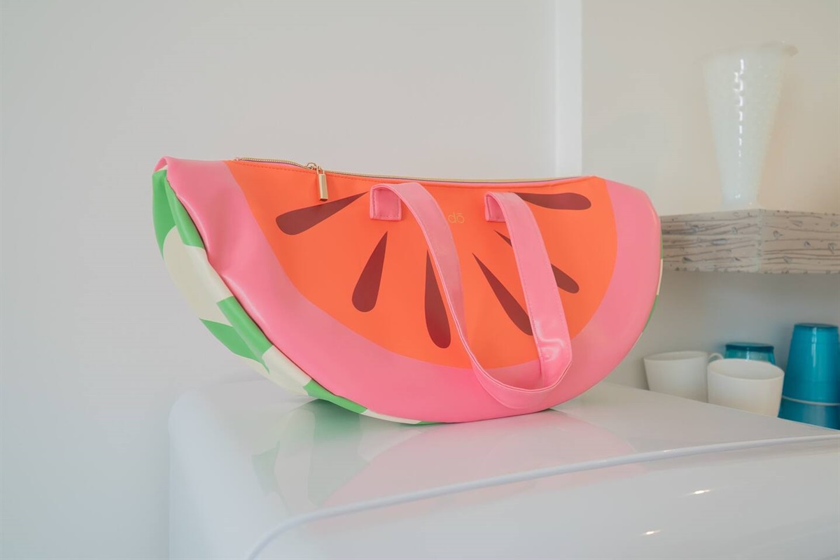 A colorful cooler for you to pack your thirsty specials for the beach or pool on premise.