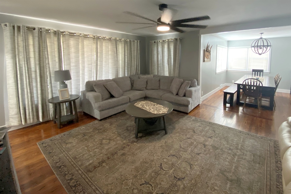 Living Room and Dining Room