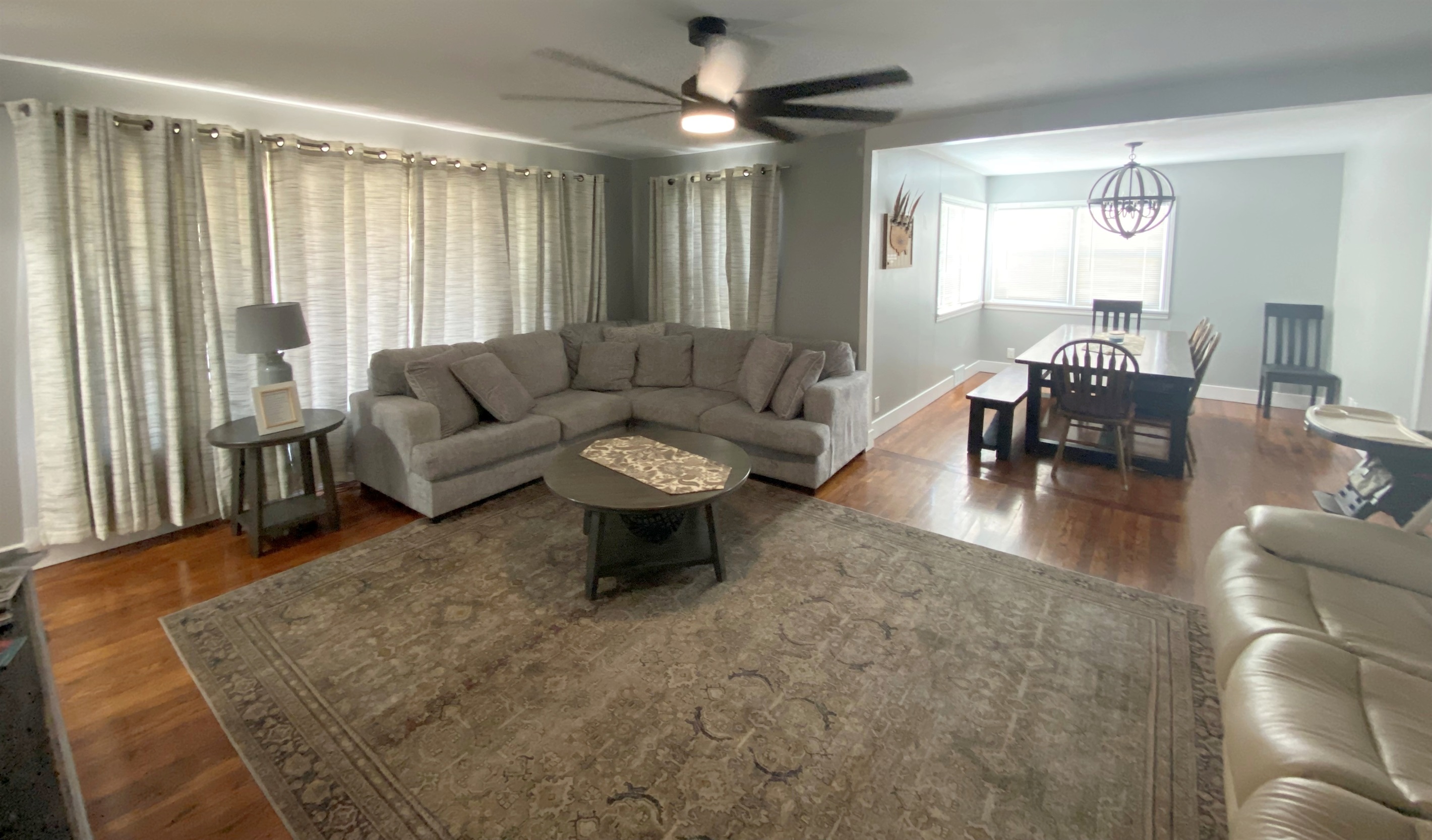 Living Room and Dining Room