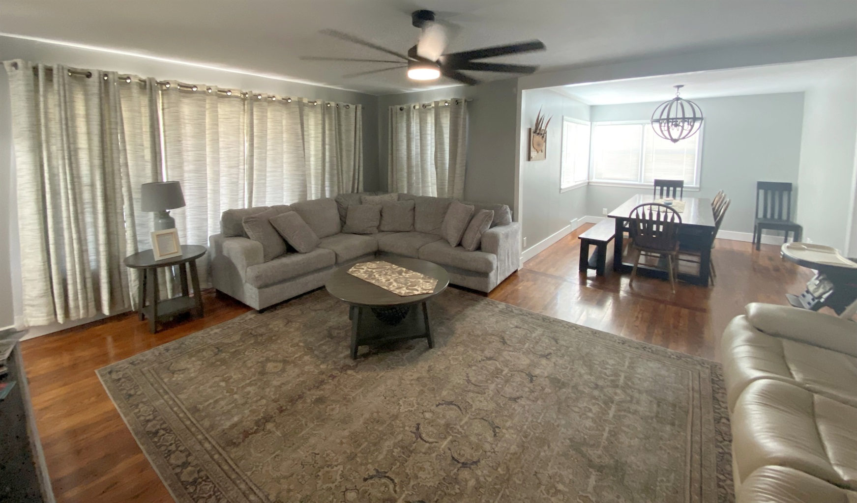 Living Room and Dining Room