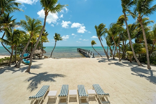 Relaxing beach chairs