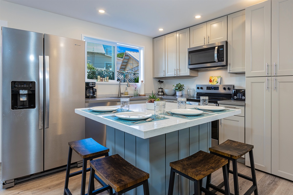 Tons of Cabinets Filled with Cooking & Dining Needs