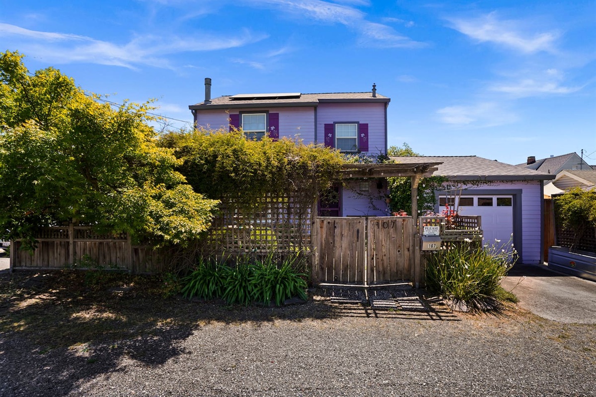 Convenient parking is available in the driveway or directly in front of the house.