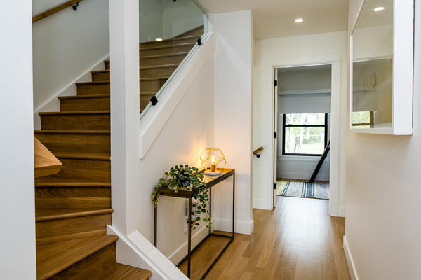 2nd floor hall, staircase leading to attic