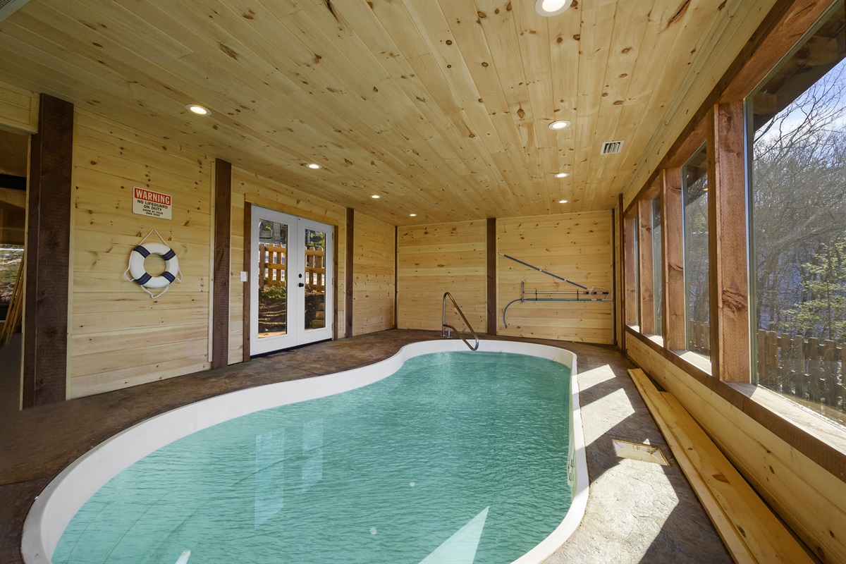 Cypress Indoor heated saltwater pool