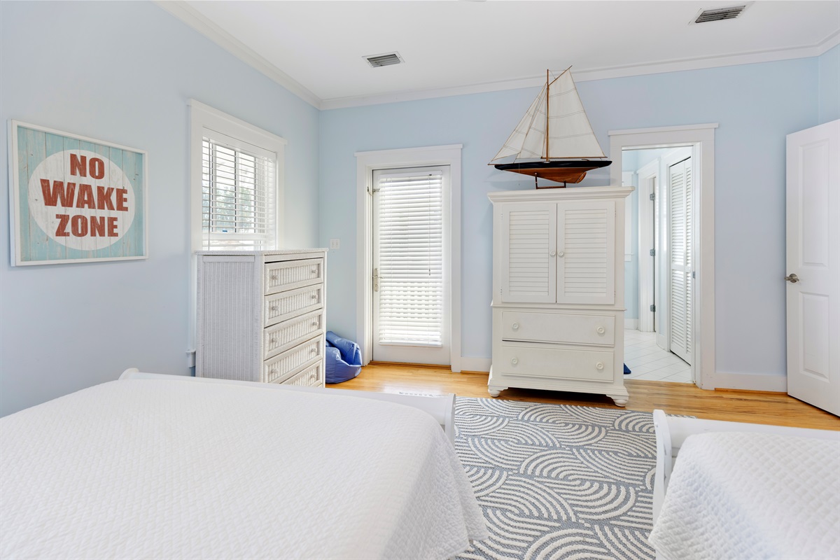 Second Floor - Guest Room with Porch Access