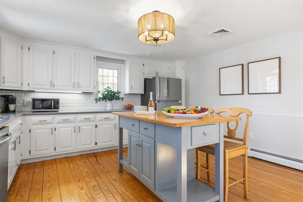 Our kitchen is fully equipped with everything you need to cook delicious meals with ease.