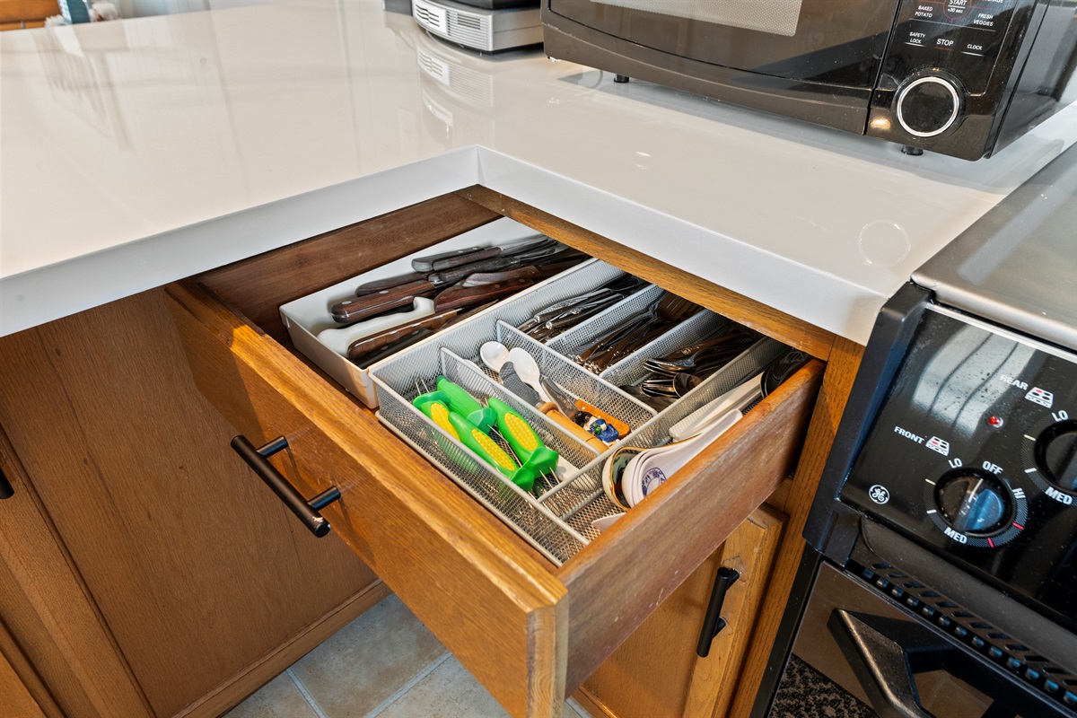 Kitchen Essentials: Fully equipped with all the utensils you need to whip up culinary delights!

