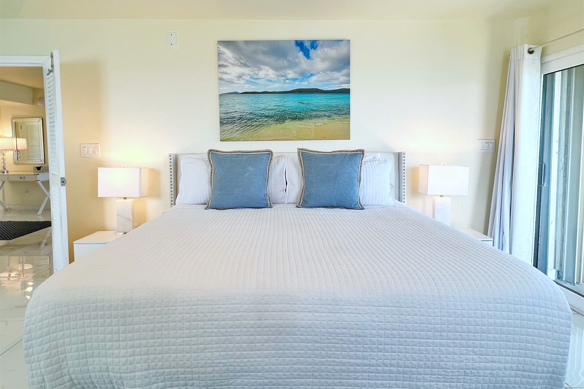 Clean-lined design and quality linens make each room feel fresh, open, and easy to love.