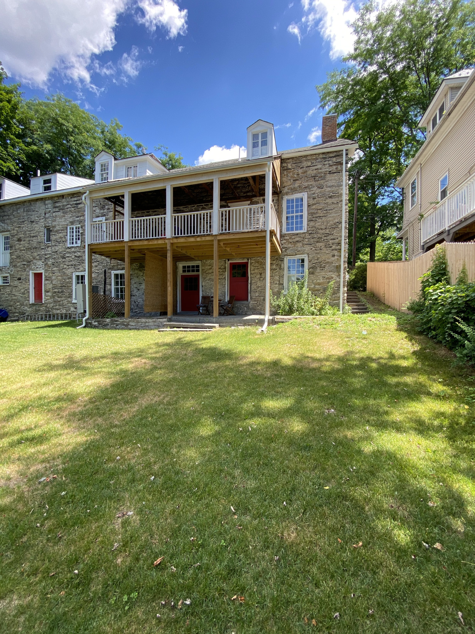 The back of the house from the garden
