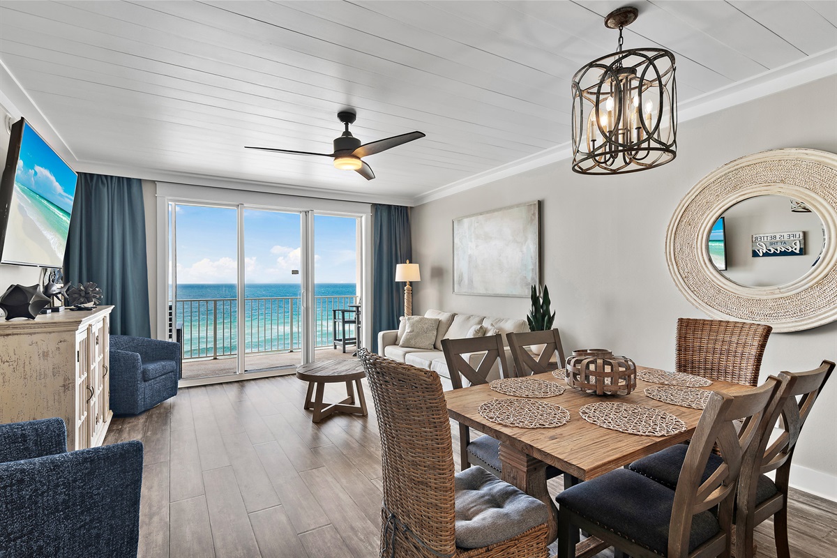 Gulf view dining for 6!