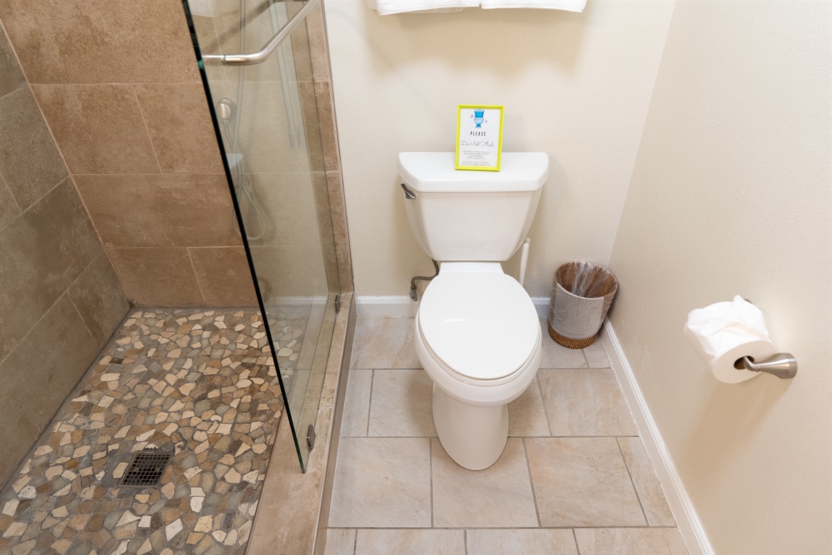 Step into a clean, spa-like shower after a long day of exploring.