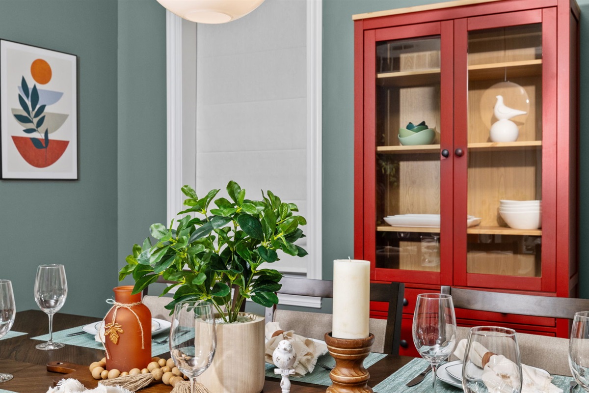 Place mats and napkins available in the cupboard in case you want something a little more upscale.