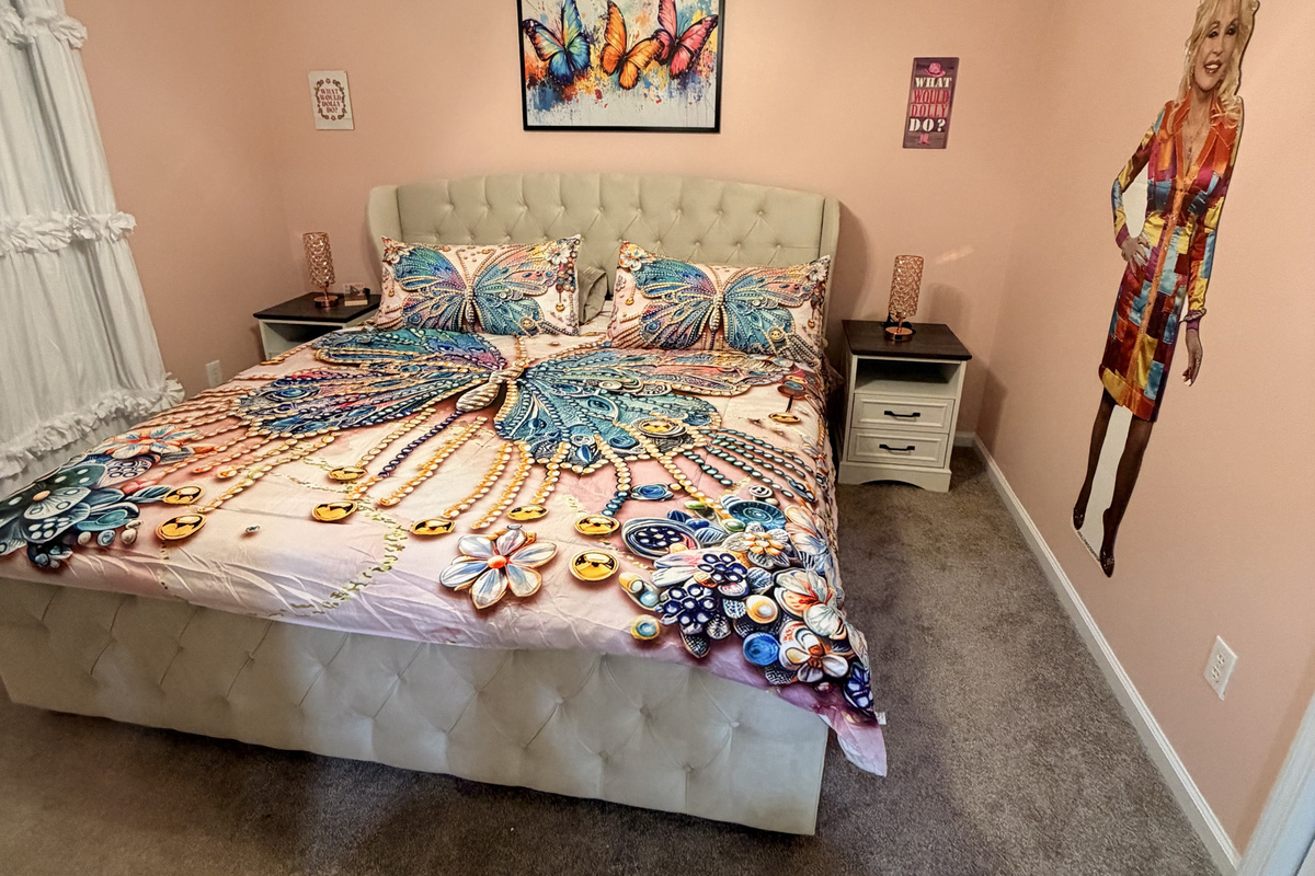 One of two king bed rooms