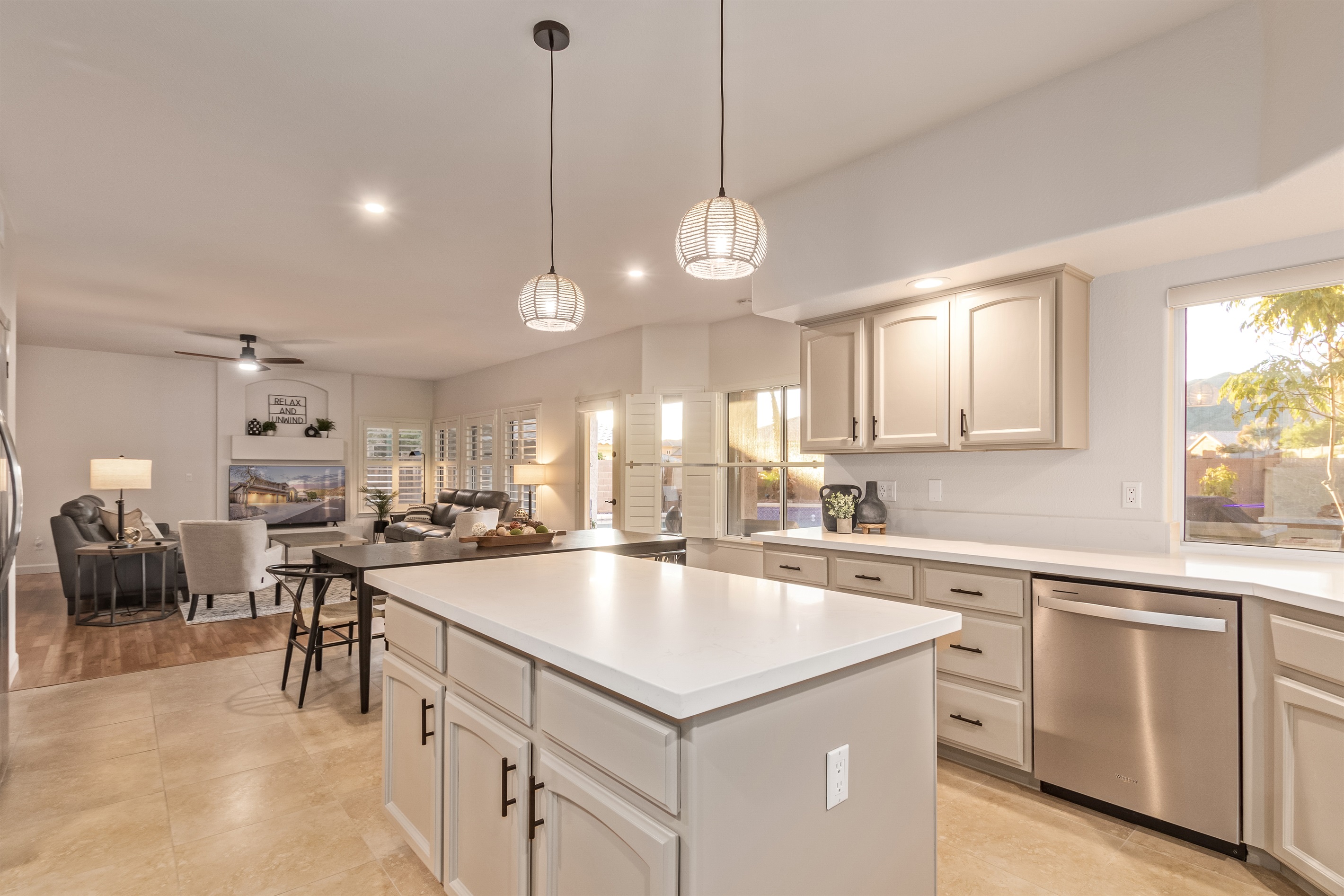 Bright open kitchen with modern finishes, perfect for culinary adventures!
