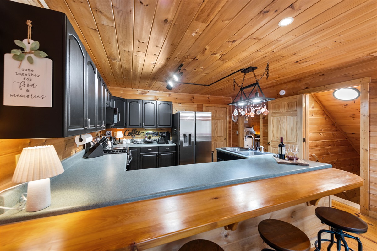 Modern appliances and sleek finishes create a clean, stylish, and functional space.