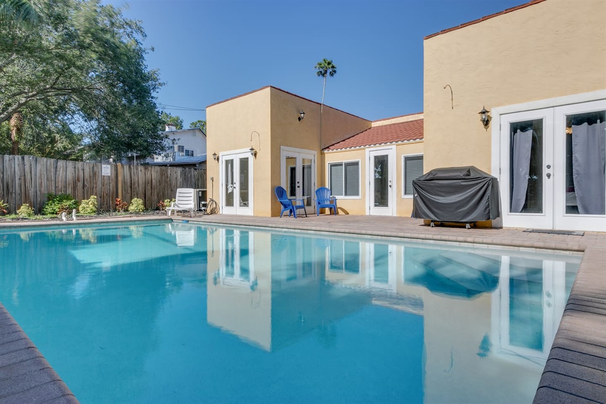 Outdoor Entertaining Area including Full Size Grill and Pool (Can Be Heated)
