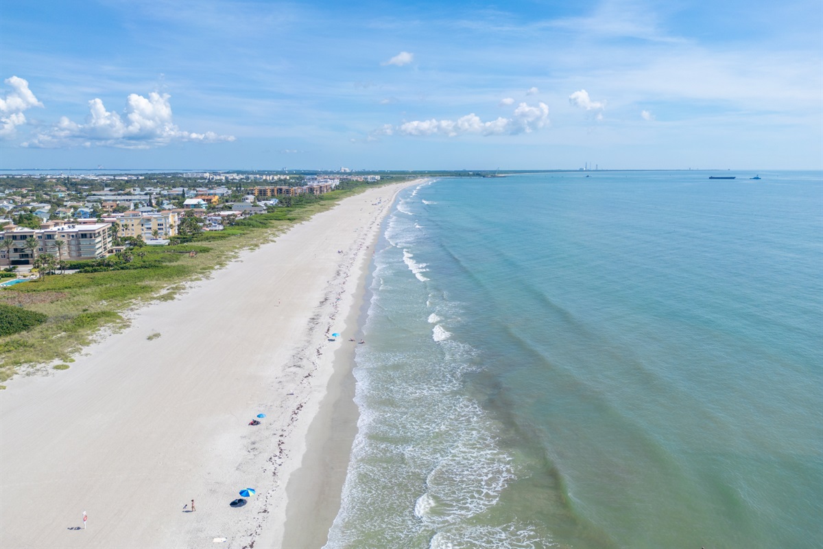 Cape Canaveral Beach just a few blocks away