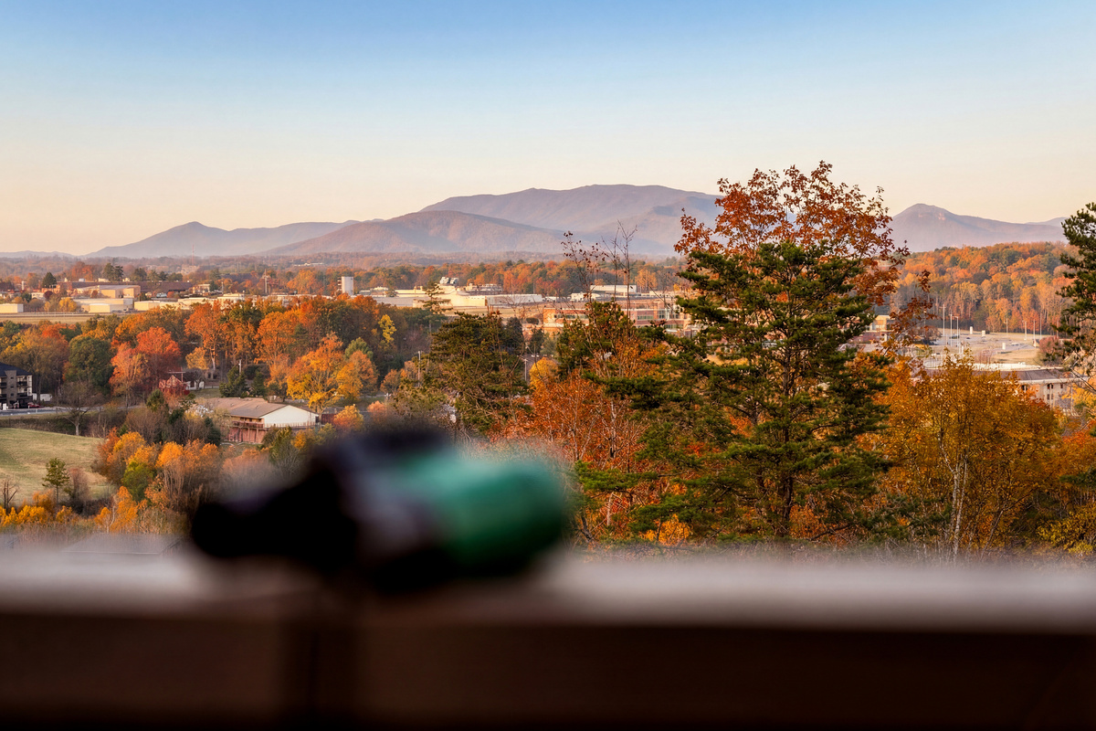 Overlooking the Smokies from the Skydeck.