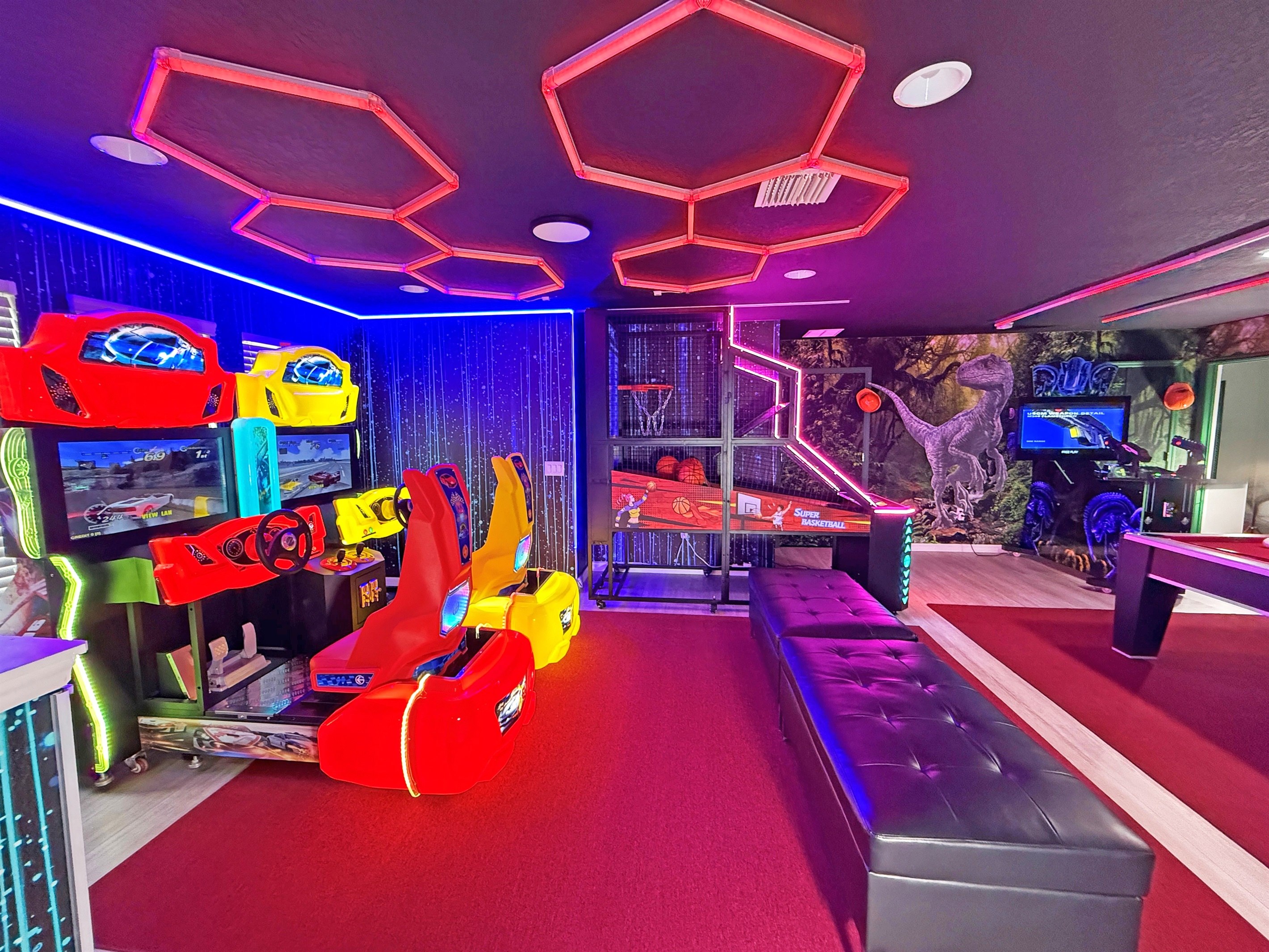 Welcome To Disney Magik TWO!  Incredible Jurassic Park Theme Arcade Game Room (All FREE To Play!)