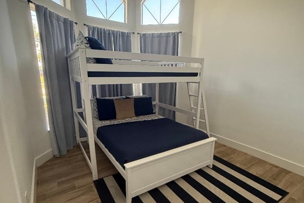 Guest room-Full over full bunk 