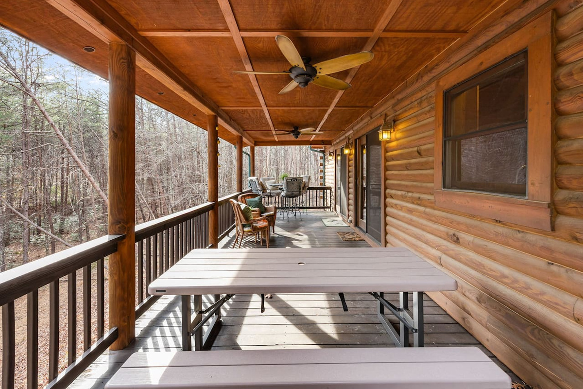 Main level deck of the cabin