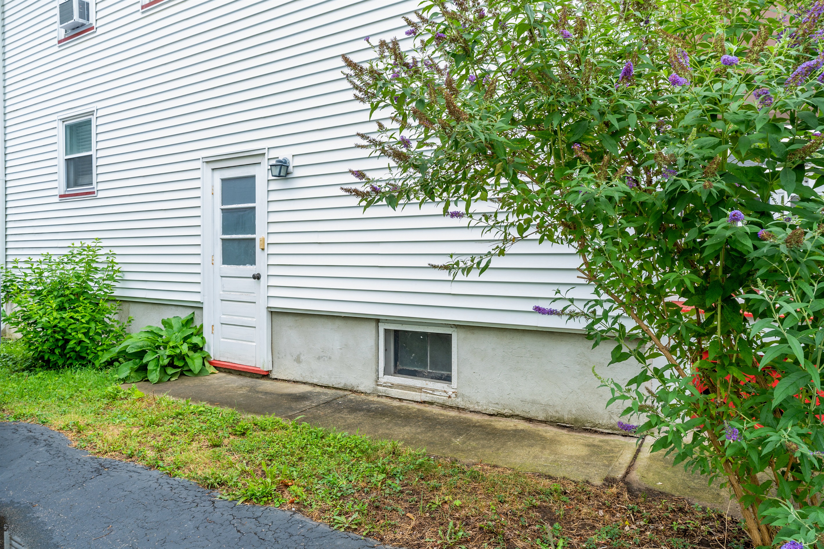 To access the home use this side entrance. 