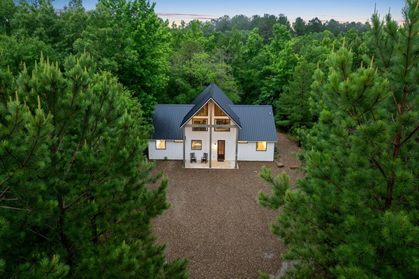 The driveway can fit up to 4 vehicles plus a boat!