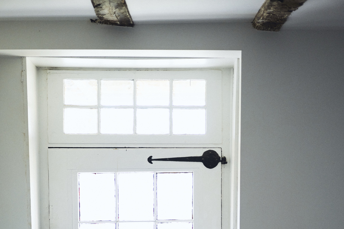 Period hardware on the doors