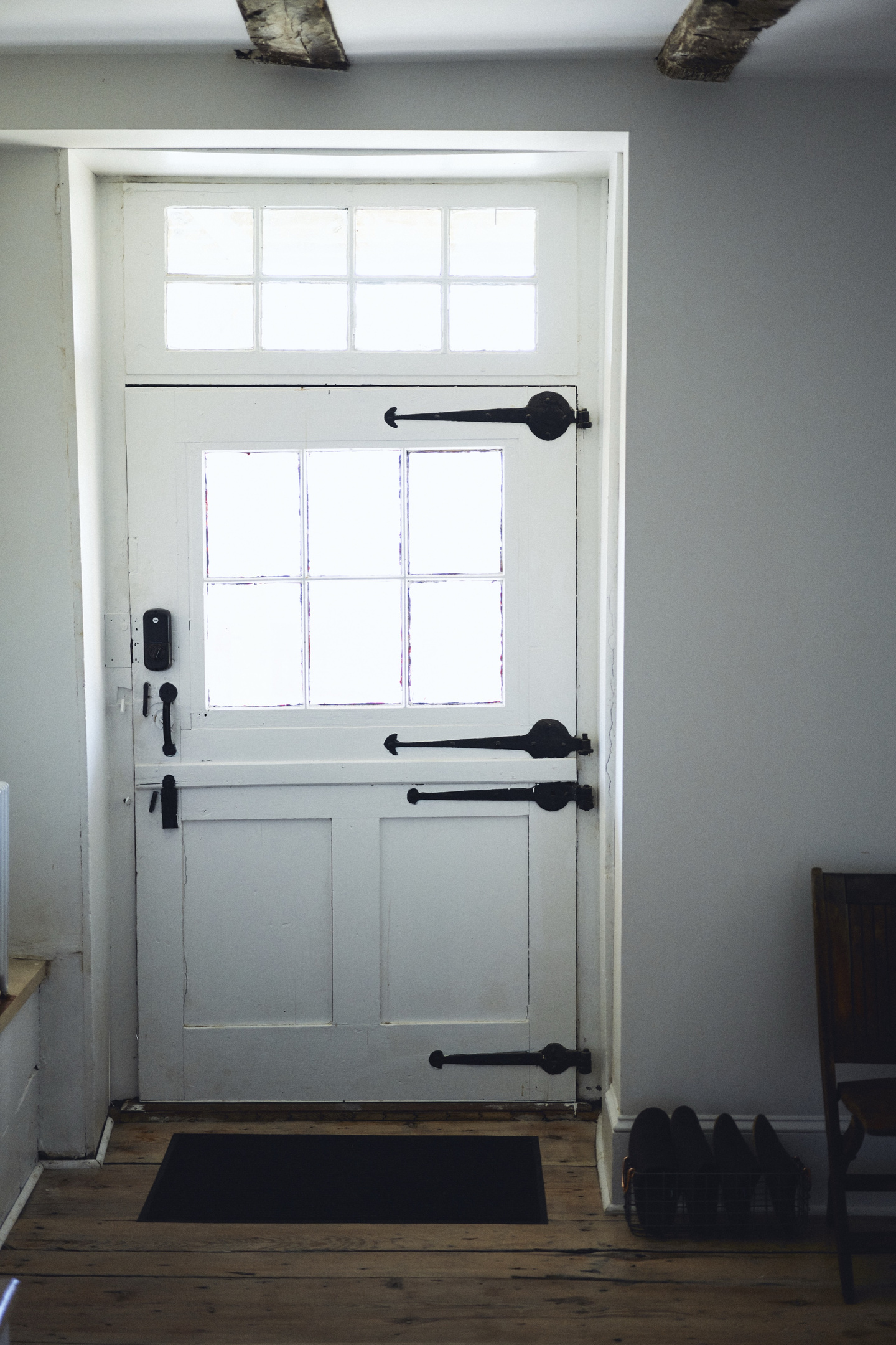 Period hardware on the doors