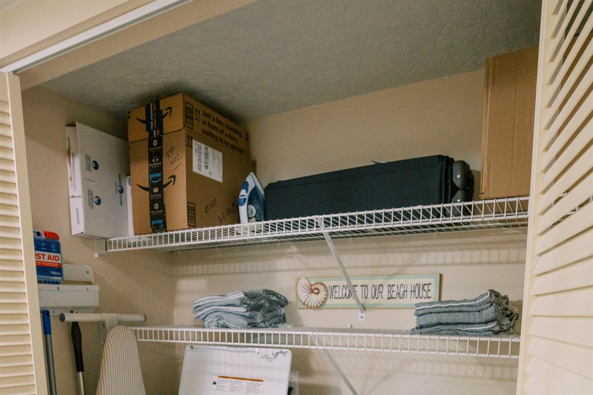 Extra shelving for your personal items!