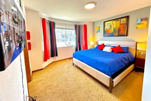 View of the bedroom four with luxurious and soft queen bed