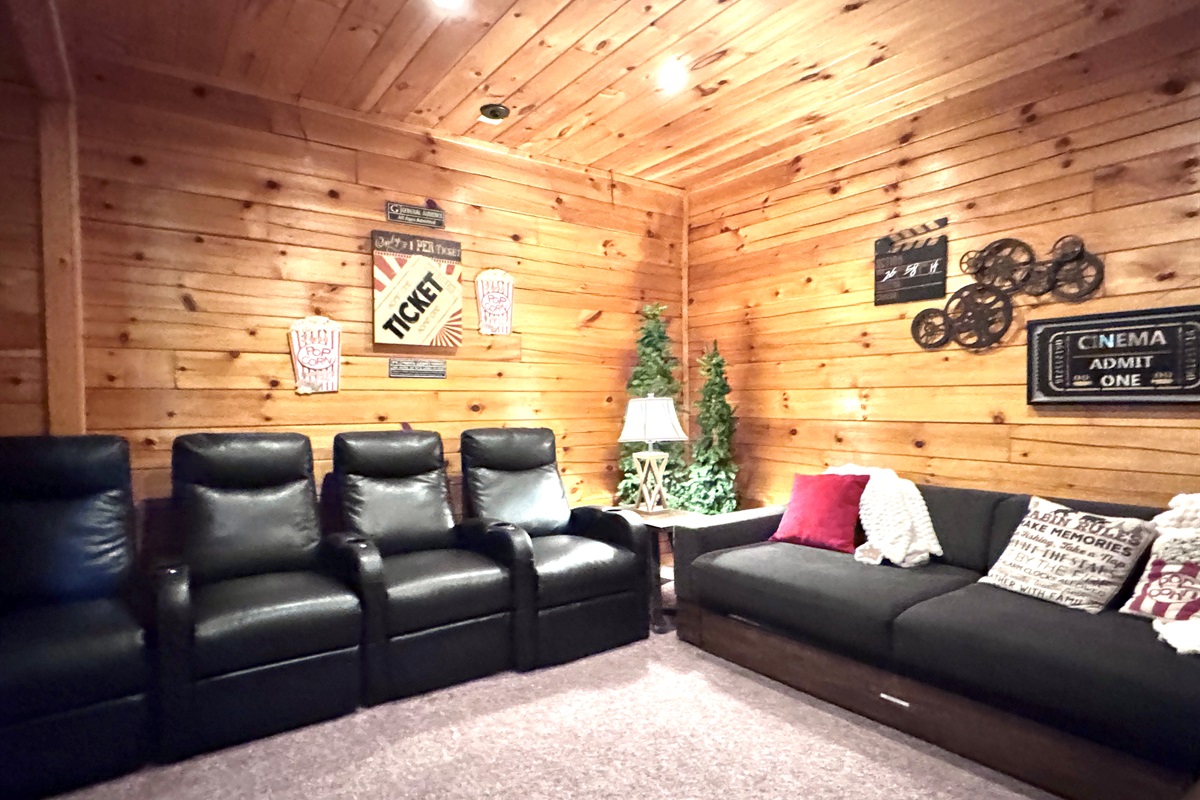The sofa is a sofa bed with a trundle underneath.  Sleeps 2 people on two twins.  