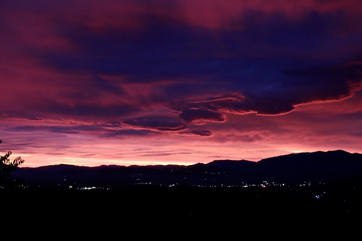 Sunrise over Pigeon Forge