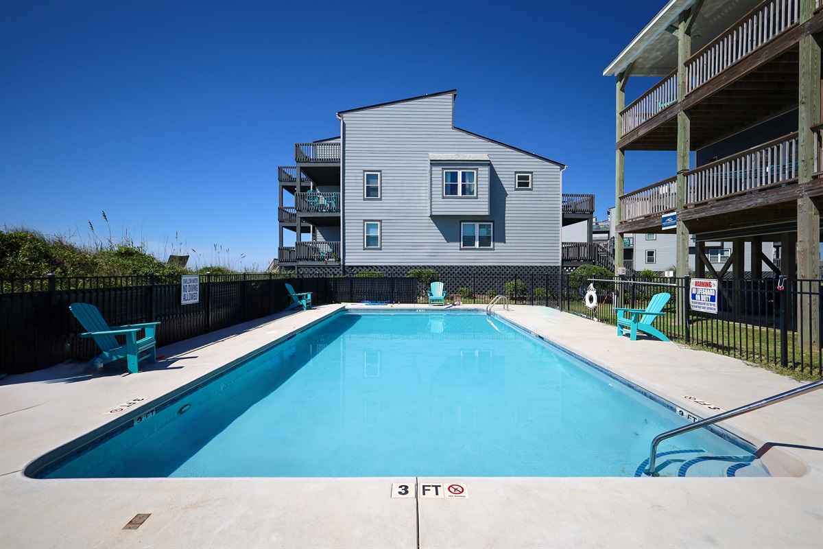 Community beachfront pool