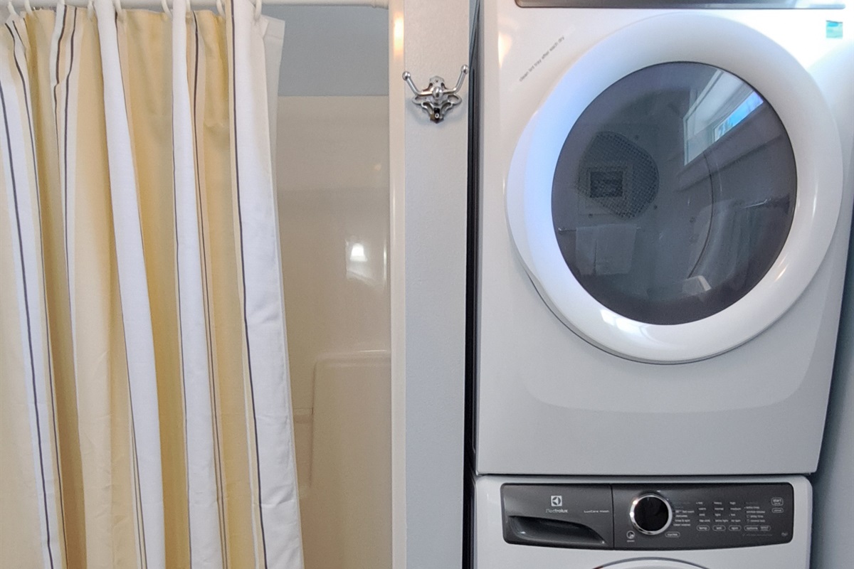 Convenient Bath with Shower and In‑Home Laundry