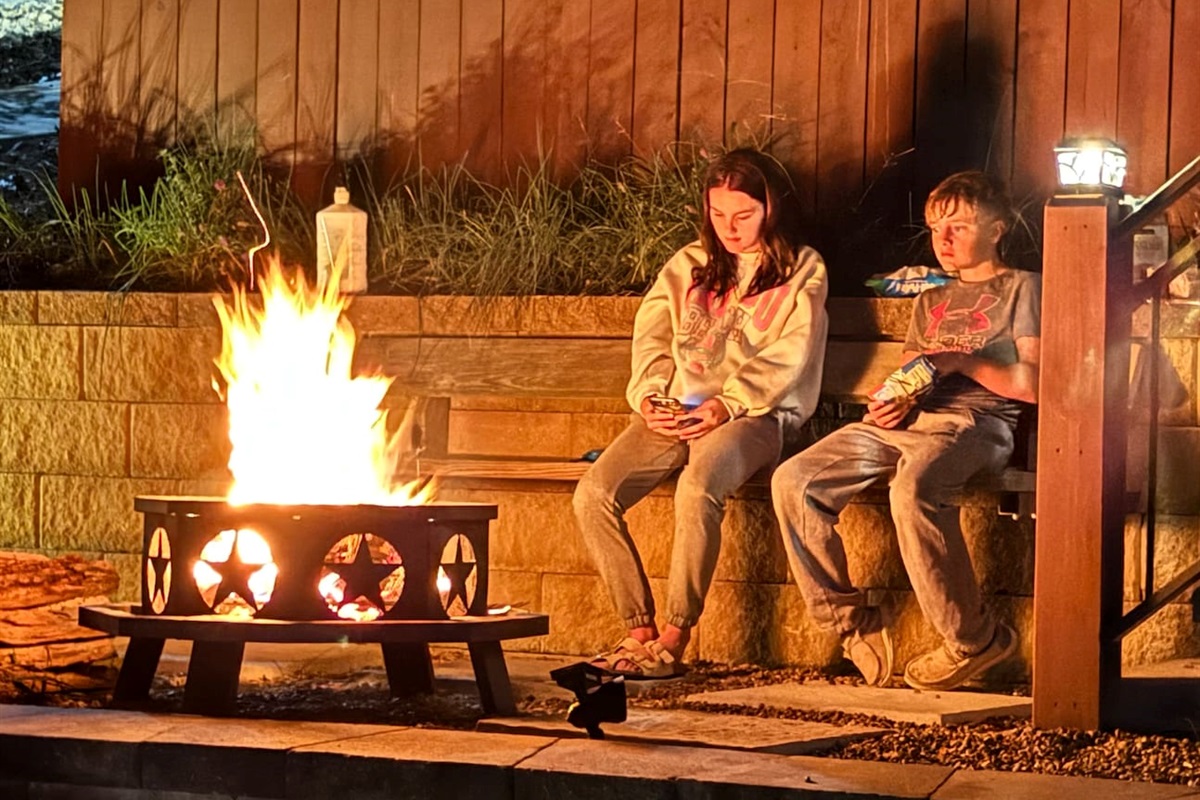 Enjoy cool nights with an outdoor fire