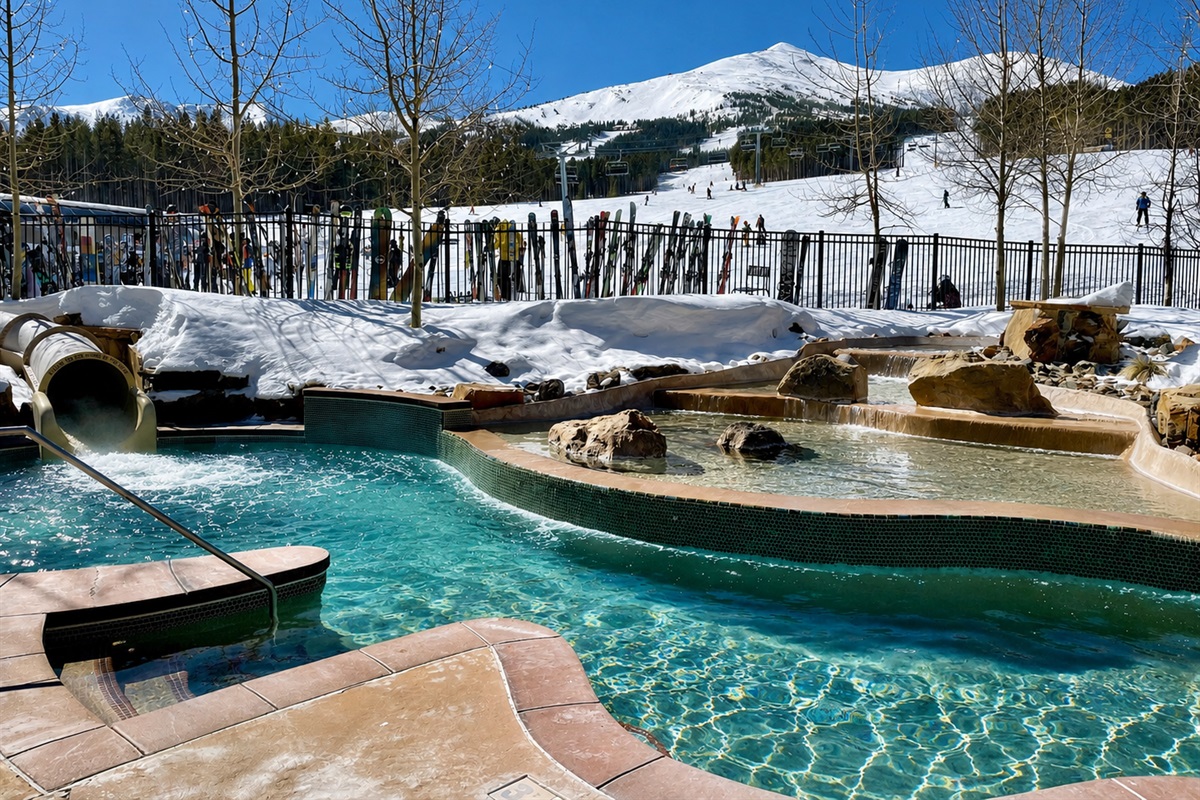 Ski-In/Ski-Out Pool & Hot Tubs at Peak 7