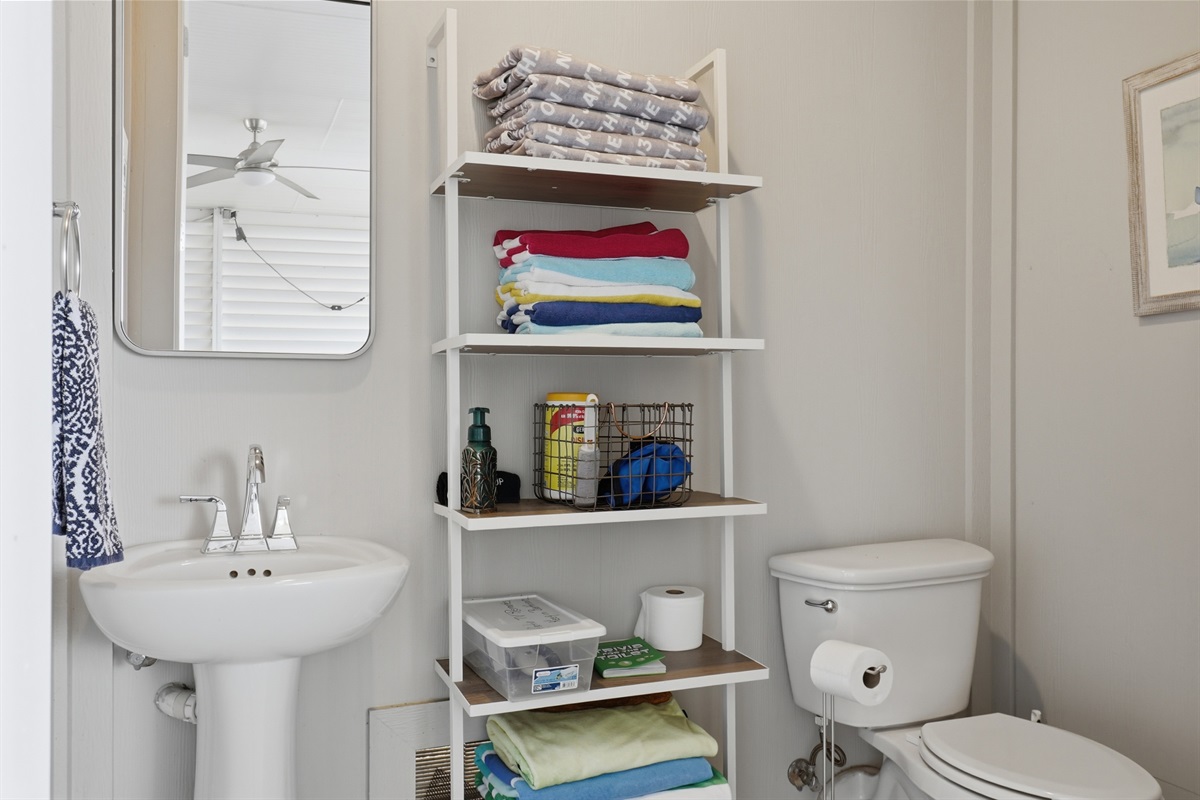 Outdoor pool bathroom