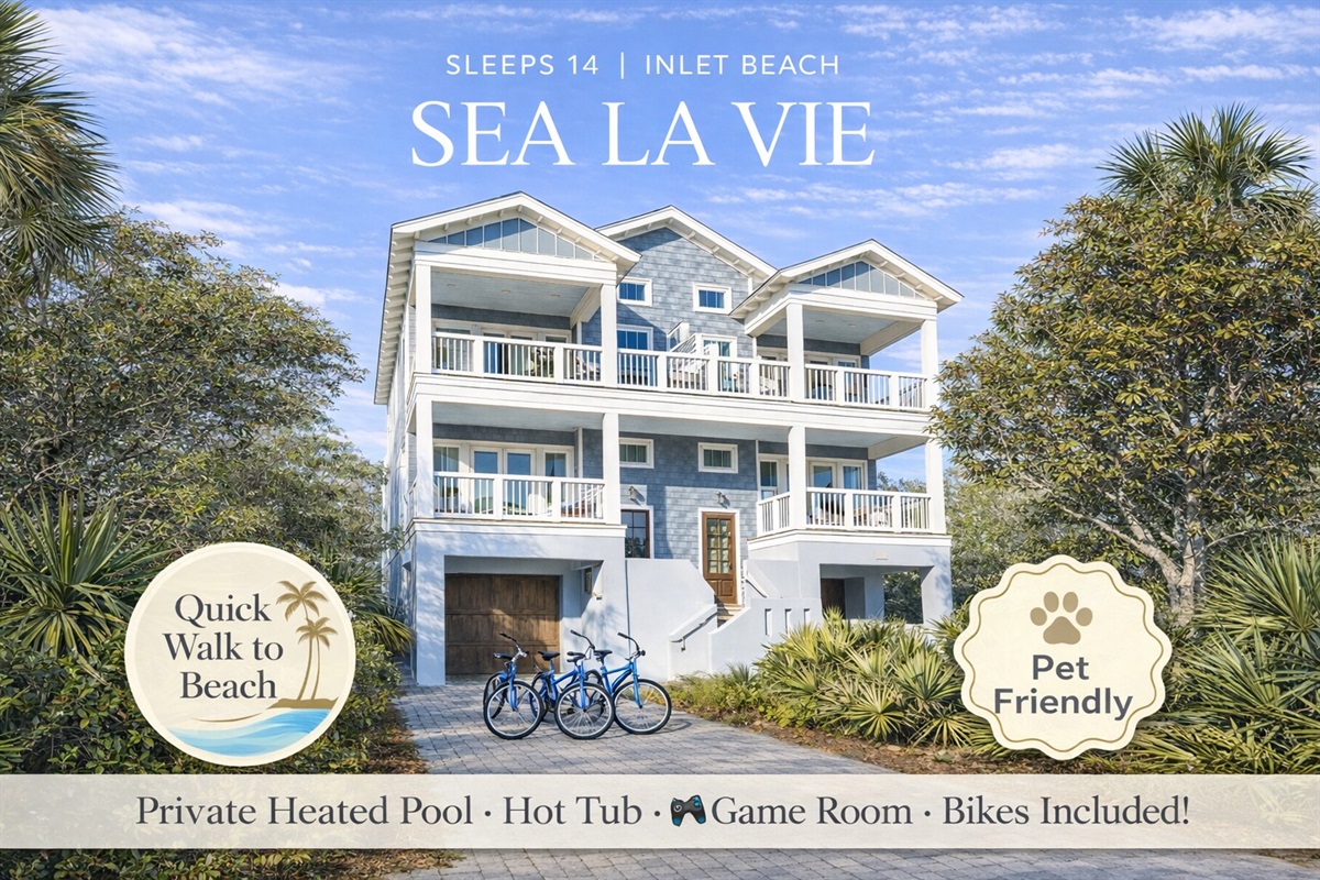 Outside of the coastal retreat you'll be staying in!