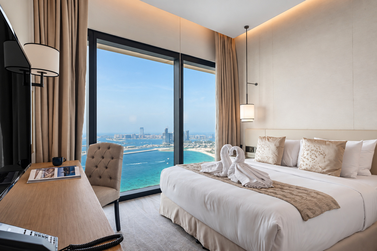 Second bedroom with en suite bathroom and panoramic view