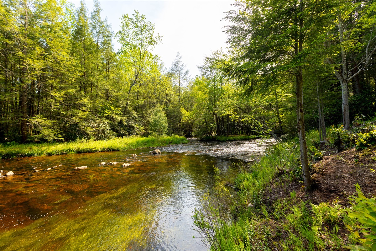 During the warmer seasons, the gentle sound of flowing water can be incredibly soothing!