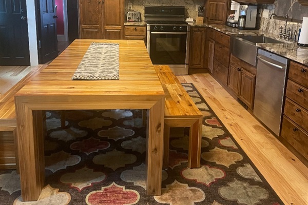 Transforming table that seats 16