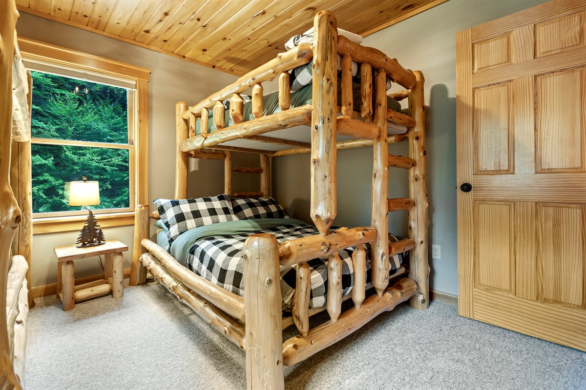 Designed for fun and rest, this bedroom has space to spread out and settle in.