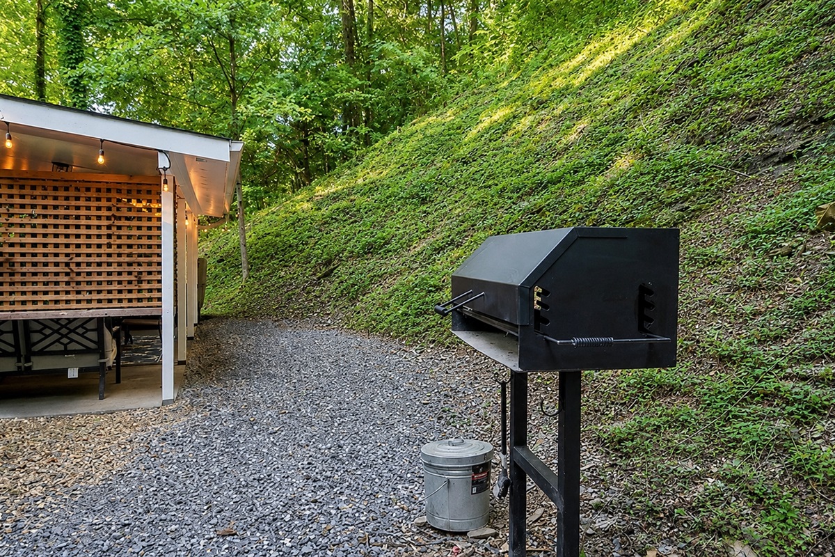 Charcoal grill for fun outdoor dining