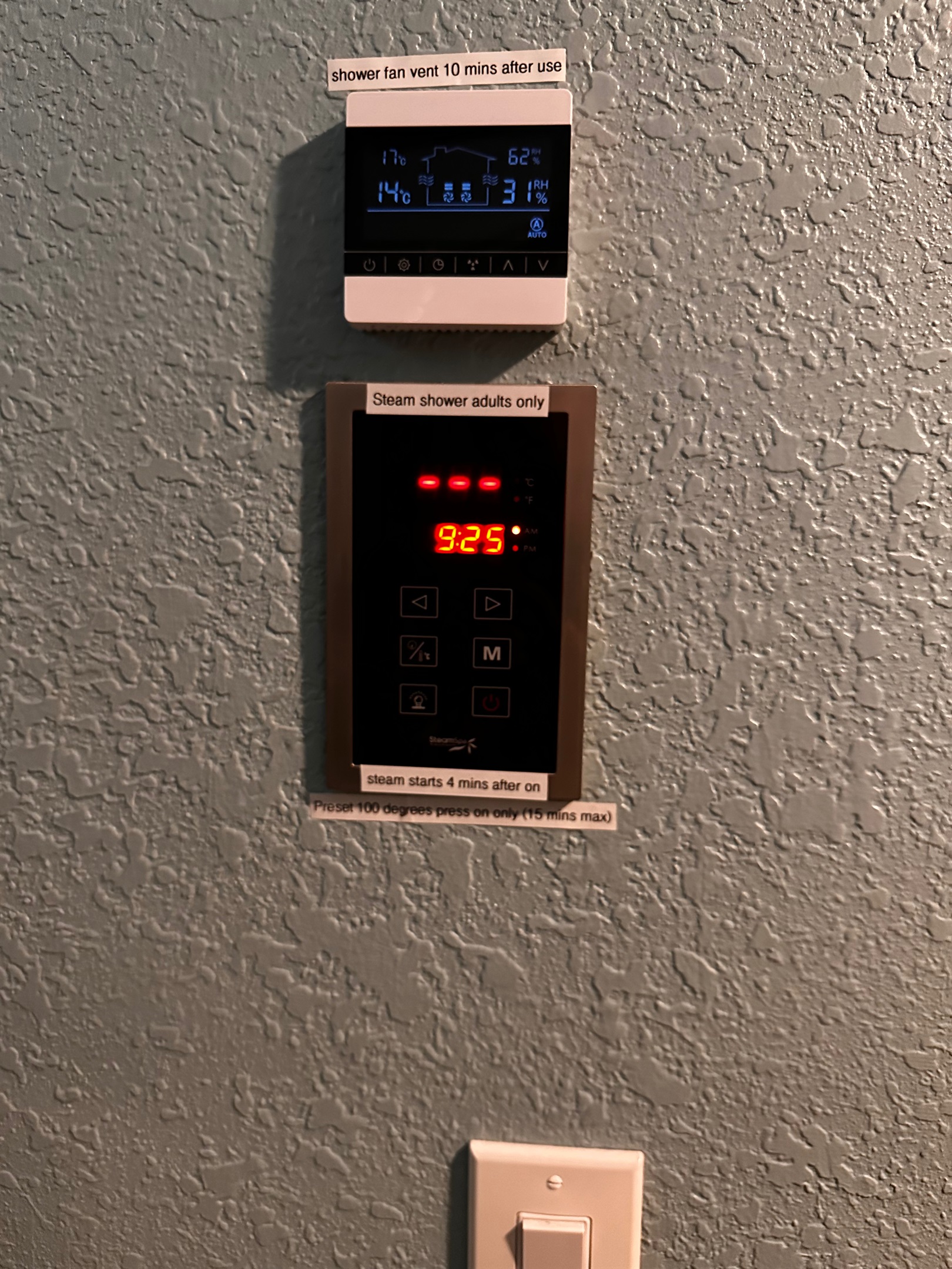 Steam Shower Controls (Master)